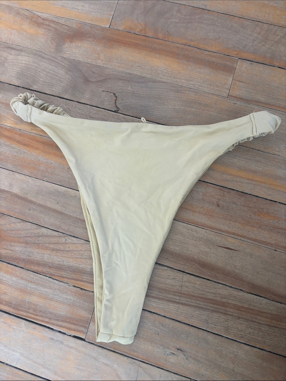 Light Yellow High-Cut Bikini Bottom